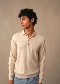 Pull Mike - Beige Chiné — view 3