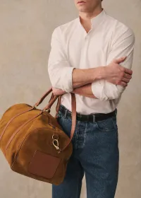 Sac Weekender Larkins - Daim Camel — view 2