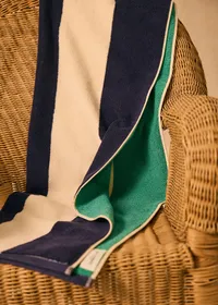 Serviette de Plage Positano - Marine / Vert — view 5
