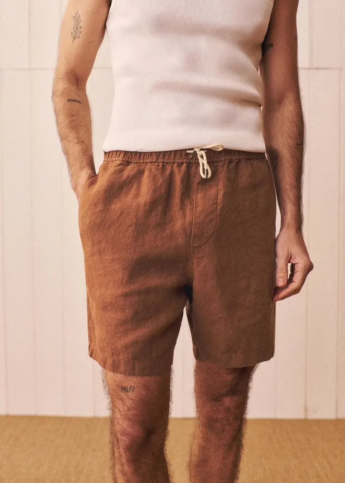 Short Priam Lin - Marron