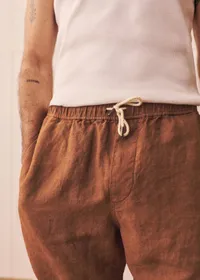 Short Priam Lin - Marron — view 2
