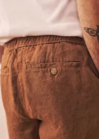 Short Priam Lin - Marron — view 3