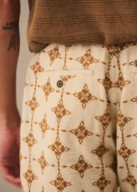 Short Priam - Naturel Broderie Camel — view 2