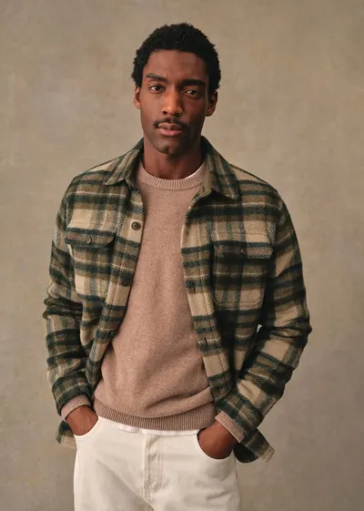 Surchemise Lellan - Tartan Vert / Beige