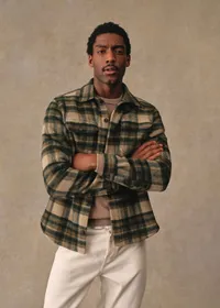 Surchemise Lellan - Tartan Vert / Beige — view 3
