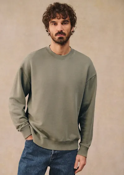 Sweatshirt Boxy - Vert Délavé