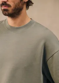 Sweatshirt Boxy - Vert Délavé — view 3