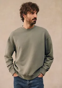 Sweatshirt Boxy - Vert Délavé — view 4