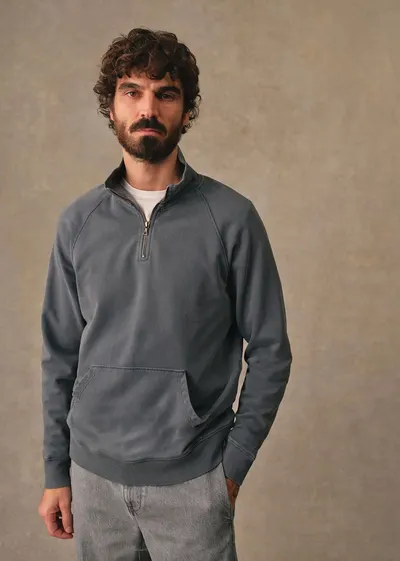 Sweatshirt Harlin - Bleu Acier Délavé