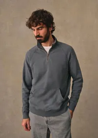 Sweatshirt Harlin - Bleu Acier Délavé — view 2
