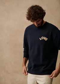 Sweatshirt Love - Marine — view 2