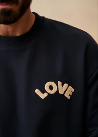 Sweatshirt Love - Marine — view 4