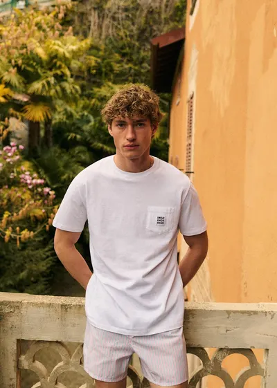 T-Shirt Amour Amor Amore - Blanc