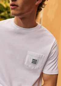 T-Shirt Amour Amor Amore - Blanc — view 2