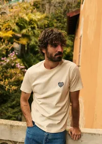T-Shirt Amour Club Paris - Écru / Indigo — view 2
