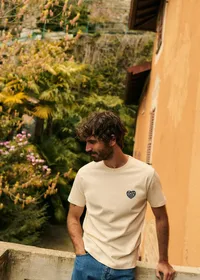 T-Shirt Amour Club Paris - Écru / Indigo — view 3