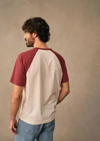 T-Shirt Anthony - Écru / Rouge Foncé — view 3