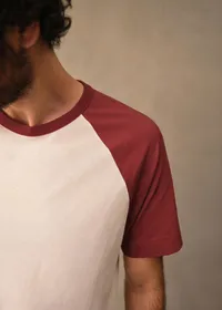 T-Shirt Anthony - Écru / Rouge Foncé — view 4