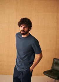 T-Shirt Aslan - Bleu Foncé — view 3