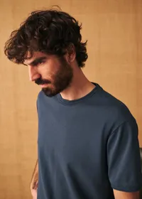 T-Shirt Aslan - Bleu Foncé — view 4