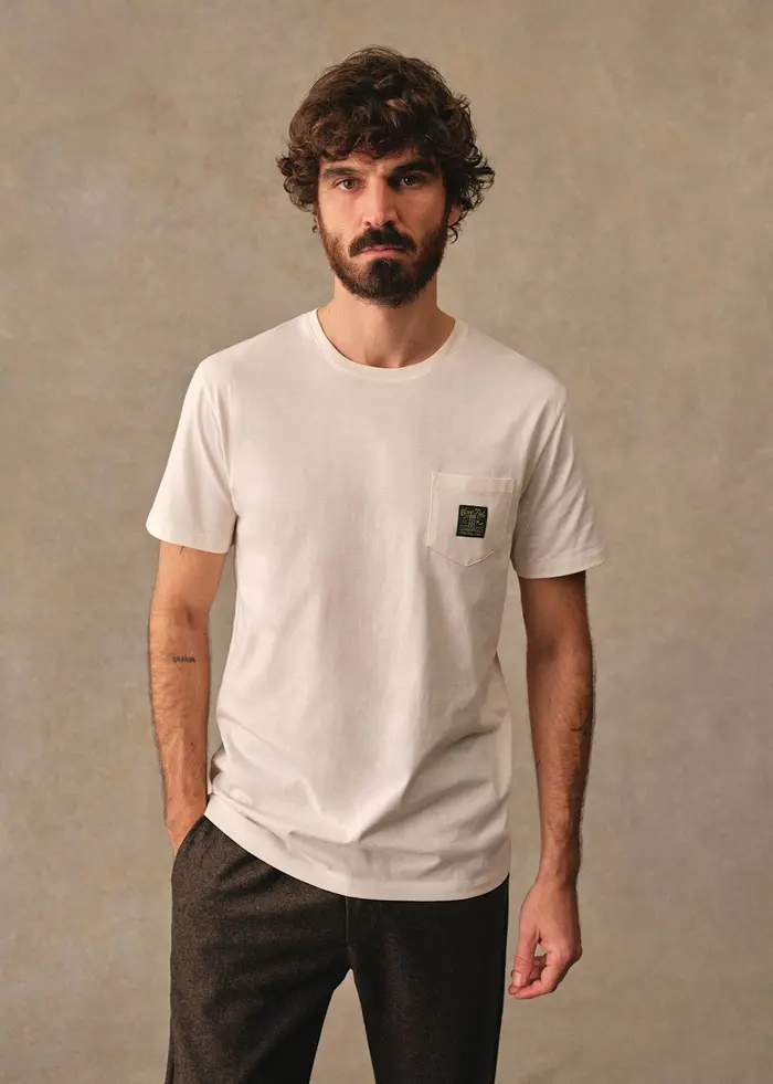 T-Shirt Blue Tide - Écru