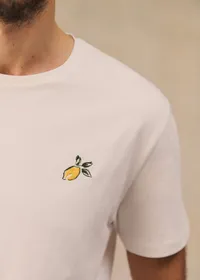 T-Shirt Citron - Blanc/Jaune — view 4