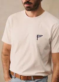 T-Shirt Coeur Amour Club - Blanc / Marine — view 2