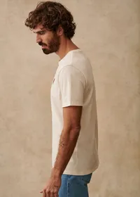 T-Shirt Coeur Chamade - Ecru / Rouge — view 2