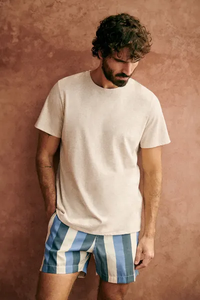 T-Shirt Fabio - Beige Chiné