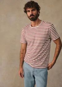 T-Shirt Fabio - Écru / Rose Ancien — view 2
