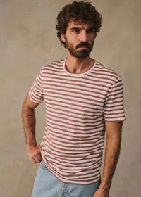 T-Shirt Fabio - Écru / Rose Ancien — view 4