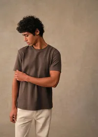 T-Shirt Gideon - Marron Chiné — view 4