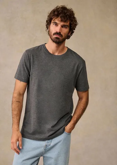 T-Shirt Kenneth - Anthracite chiné