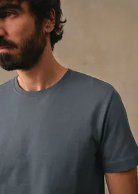 T-Shirt Kenneth - Bleu Acier — view 3
