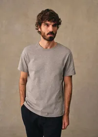 T-Shirt Kenneth - Gris Chiné — view 3