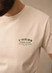 T-Shirt L'Atelier Café Club - Écru — view 3