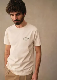 T-Shirt L'Atelier Café Club - Écru — view 4