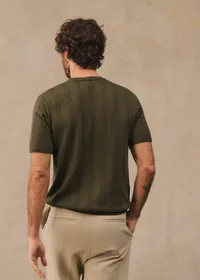 T-Shirt Maille Pio - Kaki — view 5