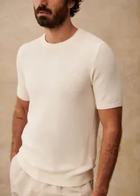 T-Shirt Maille Simeone - Blanc — view 4