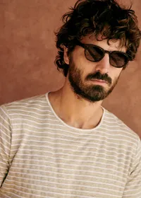 T-Shirt Martin - Beige Rayures Écrues — view 4