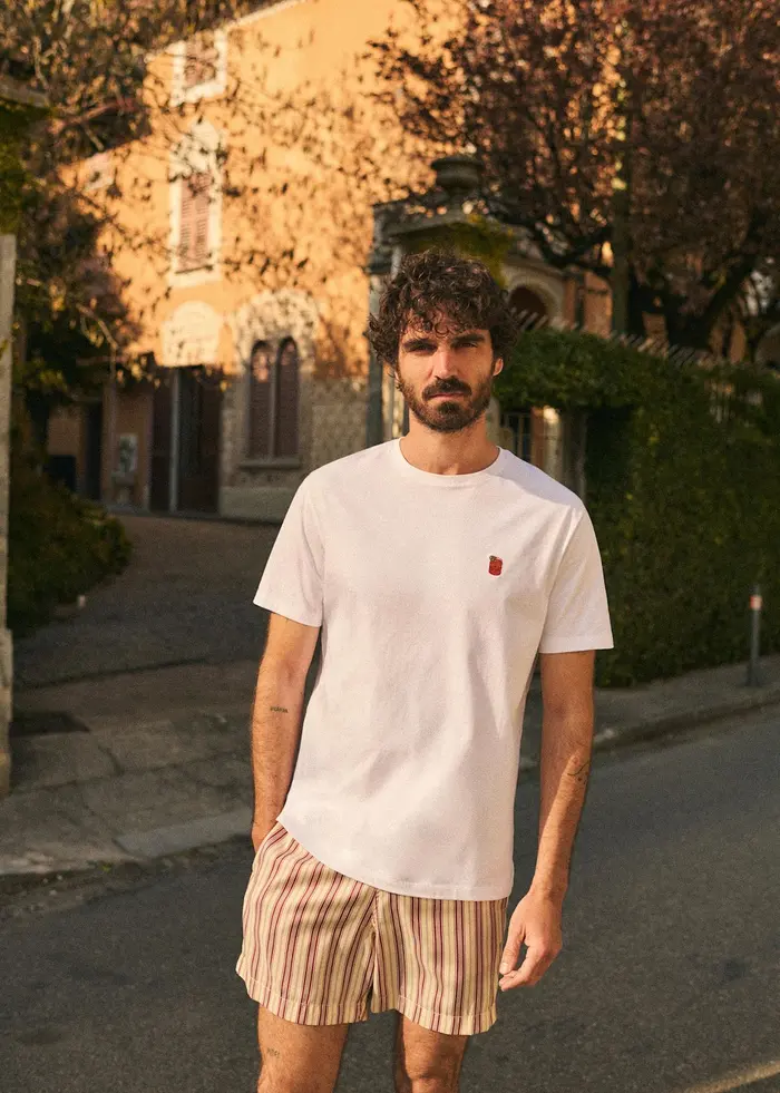 T-Shirt Orangeade - Blanc