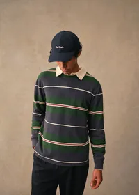 T-Shirt Pedro - Rayures Vert / Marine / Bordeaux — view 2