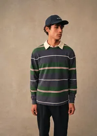 T-Shirt Pedro - Rayures Vert / Marine / Bordeaux — view 4