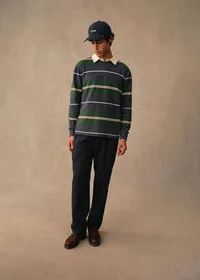 T-Shirt Pedro - Rayures Vert / Marine / Bordeaux — view 5