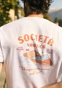 T-Shirt Societa Nautica - Blanc — view 4