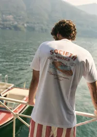 T-Shirt Societa Nautica - Blanc — view 5