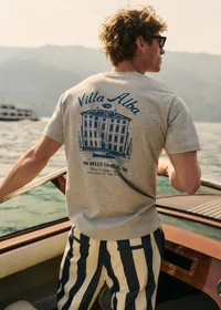 T-Shirt Villa Alba - Gris Chiné — view 2