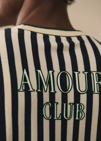 T-Shirt Waller Amour Club - Marine / Écru — view 4