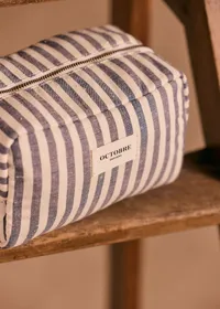 Trousse de toilette Twyman - Bleu / Écru — view 2