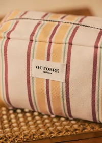 Trousse de toilette Twyman - Écru Rayures Multicolore — view 2